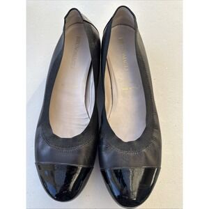 Bruno Magli Black Patent /Leather Ballet Flats EU 39/ 8-8.5 Made In Italy